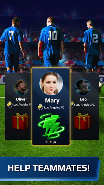 Скачать взлом Football Rivals: Soccer Game на Андроид — Безлимитные монеты и энергия — скриншот 4