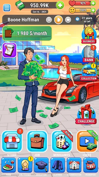 Rich Inc. Business & Idle Life на Андроид — Много денег и алмазов — скриншот 5