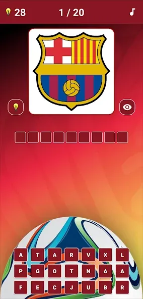 Взлом Guess the Soccer Logo Quiz — Открыты все футбольные логотипы — скриншот 3