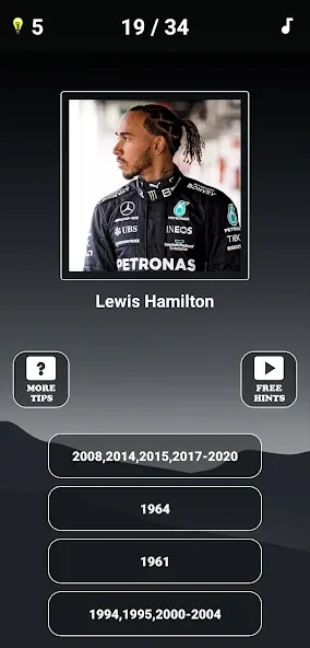 Скачать Formula 1:Guess F1 Driver Quiz с модом — Все гонщики разблокированы — скриншот 4