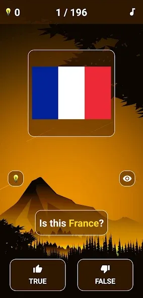 Geography Quiz - World Flags 1 (Мод Открыты все флаги и уровни) — скриншот 3
