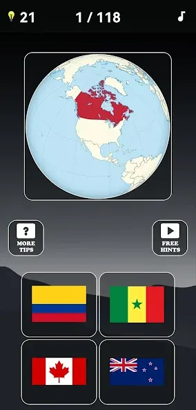 Скачать Guess the World Map Quiz MOD APK — Открыты все страны и уровни — скриншот 2