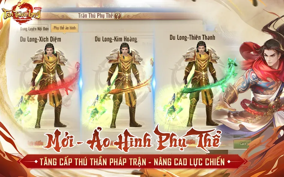 Взломанная Tân Thiên Long Mobile на Андроид — Безлимитные деньги и алмазы — скриншот 3