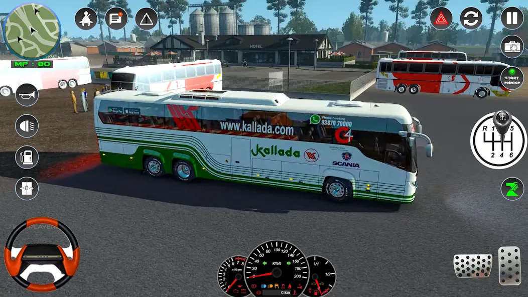Скачать Bus Simulator 2023 - City Bus — Модификация Безлимитные деньги и все автобусы — скриншот 5