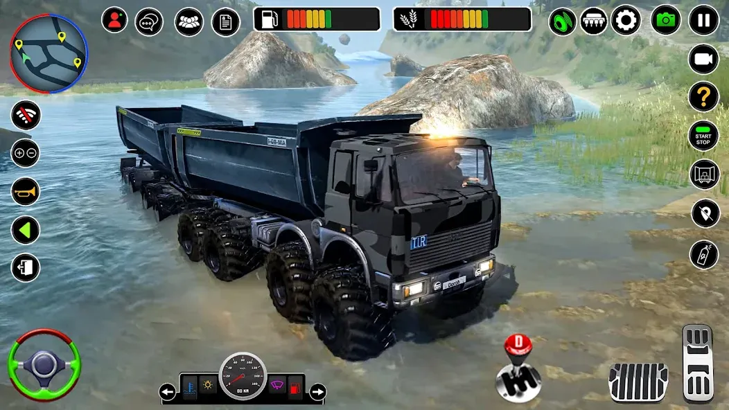 Взломанная Offroad Mud Truck Simulator 3D на Андроид — Безлимитные деньги и топливо — скриншот 2