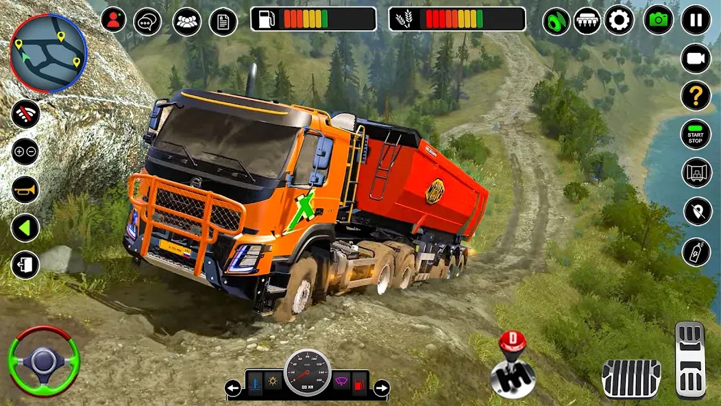 Взломанная Offroad Mud Truck Simulator 3D на Андроид — Безлимитные деньги и топливо — скриншот 3