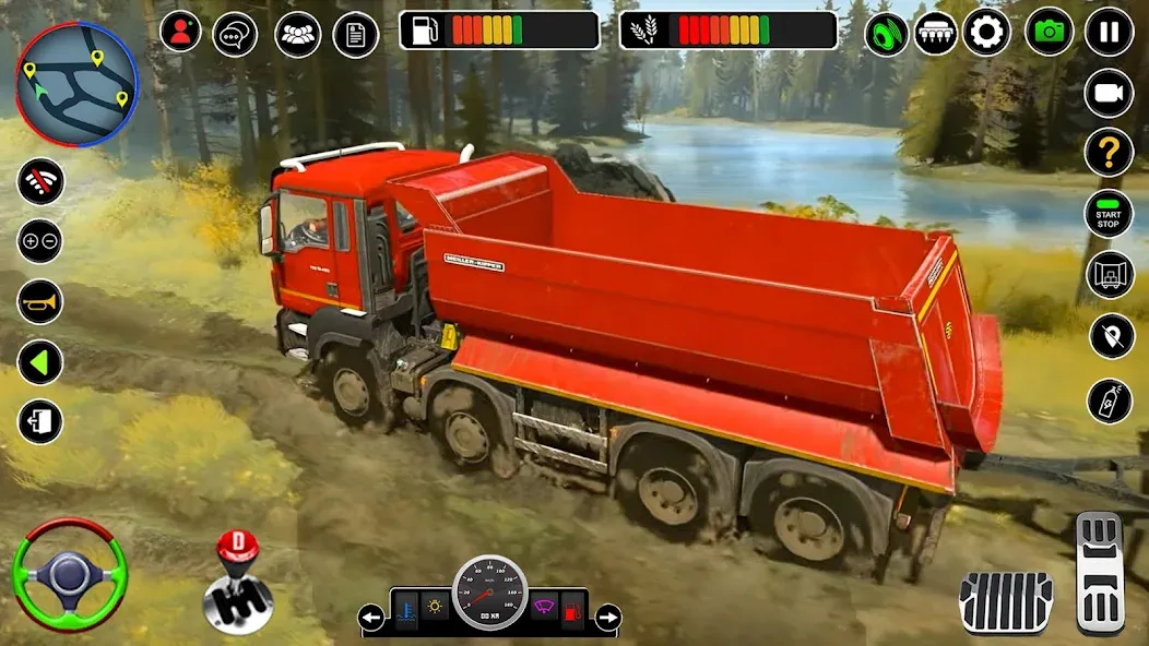 Взломанная Offroad Mud Truck Simulator 3D на Андроид — Безлимитные деньги и топливо — скриншот 4
