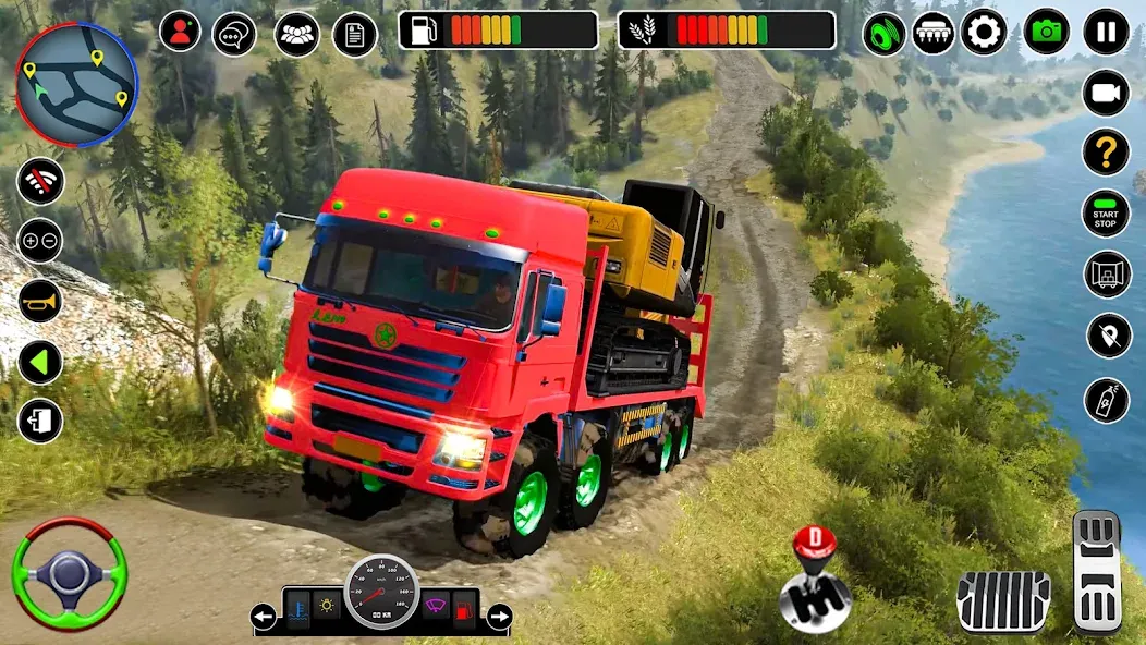 Взломанная Offroad Mud Truck Simulator 3D на Андроид — Безлимитные деньги и топливо — скриншот 5
