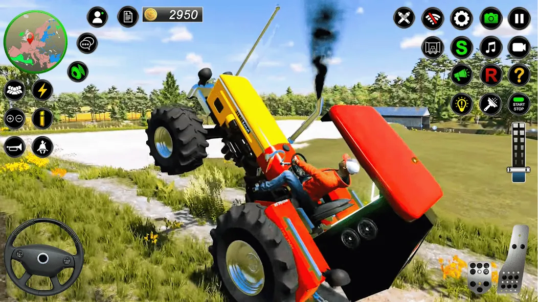 Скачать Real Farmer Tractor Drive Game (Мод: Безлимитные деньги и топливо) на Андроид — скриншот 1