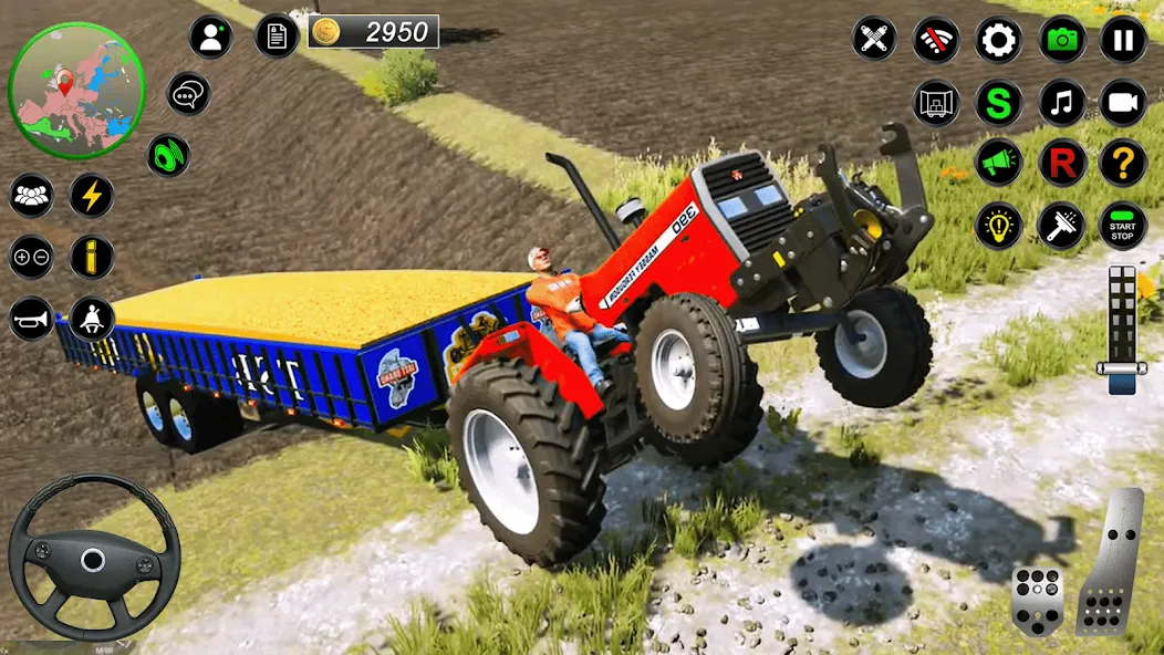 Скачать Real Farmer Tractor Drive Game (Мод: Безлимитные деньги и топливо) на Андроид — скриншот 2