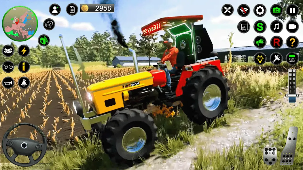Скачать Real Farmer Tractor Drive Game (Мод: Безлимитные деньги и топливо) на Андроид — скриншот 3