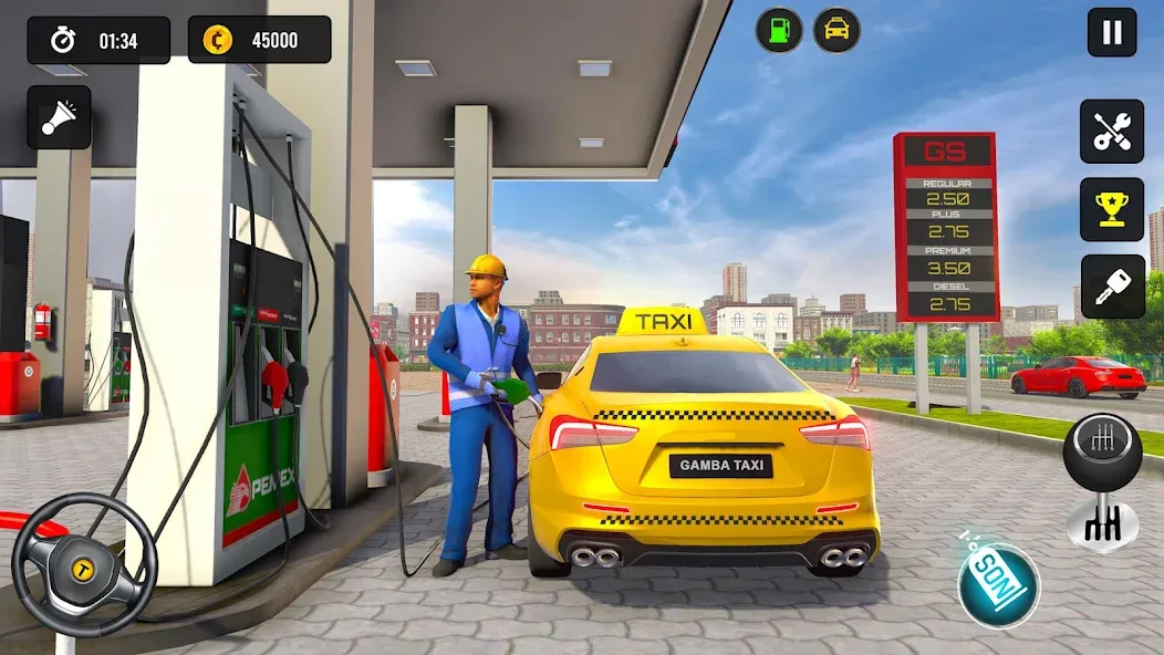 Taxi Simulator 3d Taxi Driver — Безлимитные деньги и машины — скриншот 3