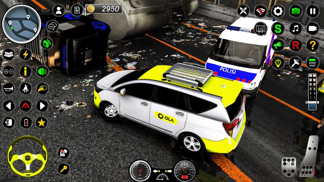 Скачать City Taxi Games Taxi Simulator — Последняя версия (Безлимитные деньги и топливо) — скриншот 2