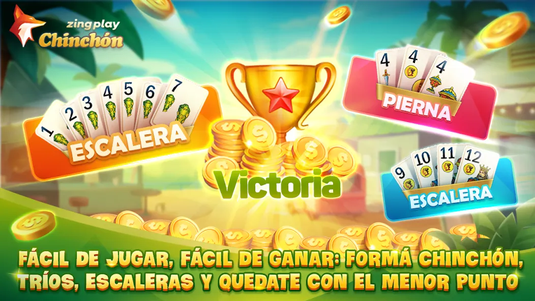 Скачать ChinChón Zingplay Juego Online на Андроид — Безлимитные монеты и быстрый прогресс — скриншот 3