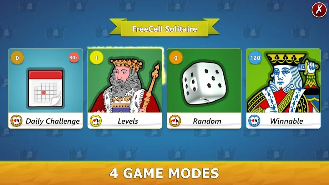 Скачать FreeCell Solitaire - Card Game — Безлимитные подсказки и отмена ходов — скриншот 3