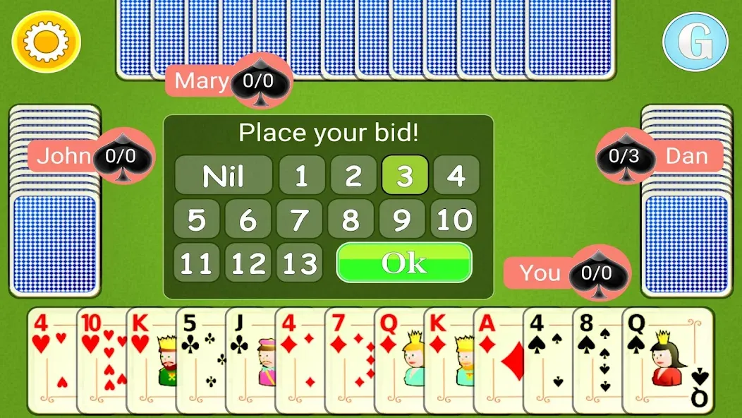 Скачать Spades Mobile — Без рекламы и бесконечные монеты — скриншот 2
