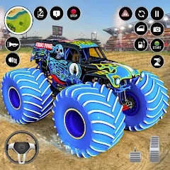 Взлом Extreme Monster Truck Game 3D — Безлимитные деньги и топливо