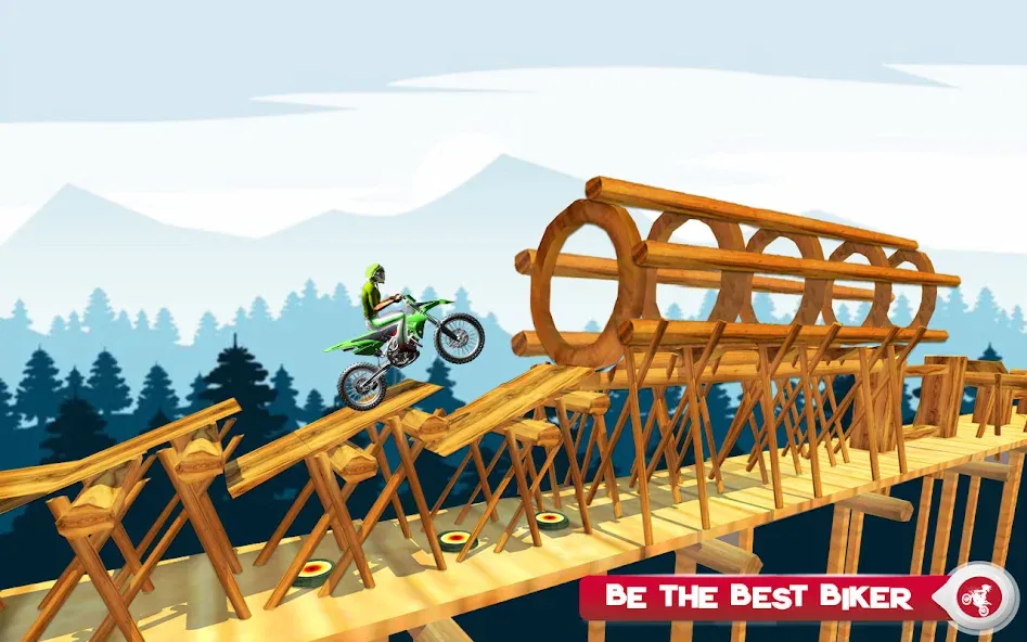 Скачать взлом Motor Bike Stunt Racing Games на Андроид — Безлимитные деньги и все байки — скриншот 5