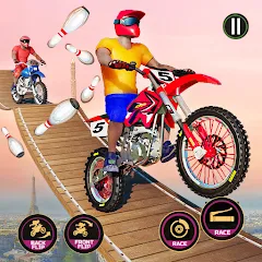 Скачать взлом Motor Bike Stunt Racing Games на Андроид — Безлимитные деньги и все байки
