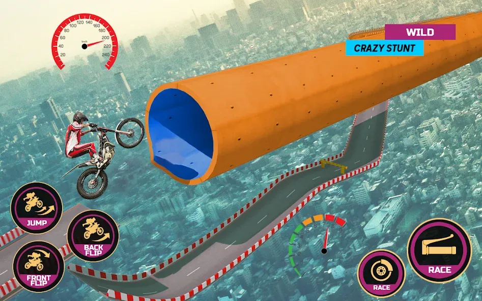 Скачать Racing Bike Stunt Games Master — Безлимитные деньги и всё открыто — скриншот 3