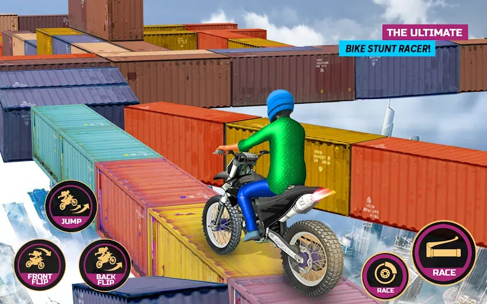 Скачать Racing Bike Stunt Games Master — Безлимитные деньги и всё открыто — скриншот 5