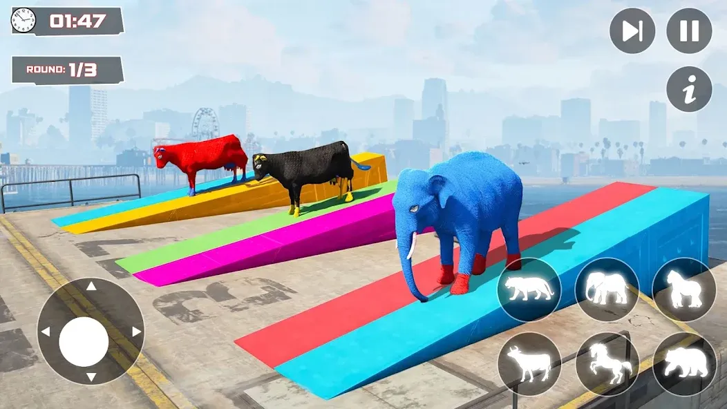 Скачать взломанную GT Animal 3D: Racing Game — Безлимитные деньги и топливо — скриншот 2