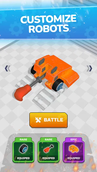 Скачать Scrap Robot Fighting (Мод: Много металлолома и мощное оружие) на Андроид — скриншот 1 Скачать Scrap Robot Fighting (Мод: Много металлолома и мощное оружие) на Андроид — скриншот 1