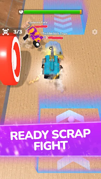 Скачать Scrap Robot Fighting (Мод: Много металлолома и мощное оружие) на Андроид — скриншот 3 Скачать Scrap Robot Fighting (Мод: Много металлолома и мощное оружие) на Андроид — скриншот 3