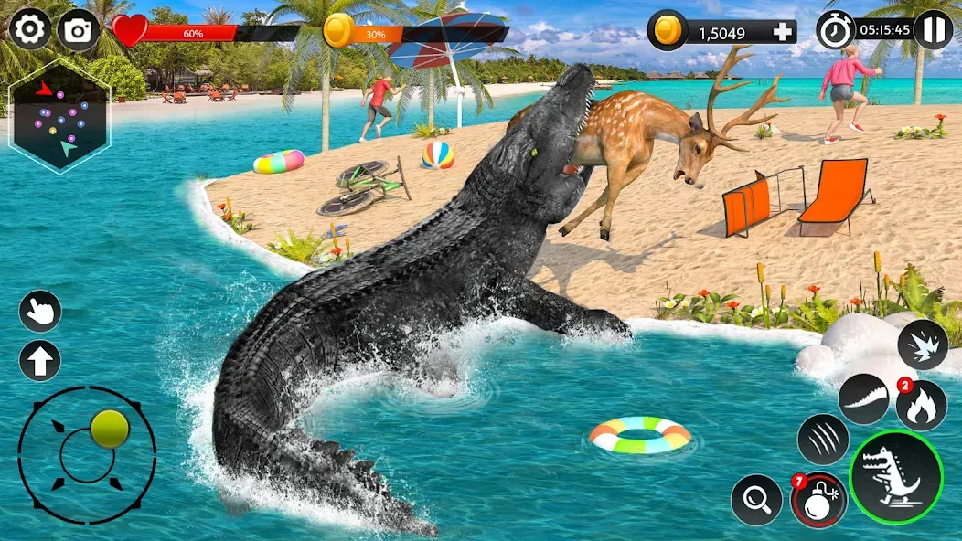 Hungry Animal Crocodile Games на Андроид — Мод Без рекламы и бесконечная энергия — скриншот 2 Hungry Animal Crocodile Games на Андроид — Мод Без рекламы и бесконечная энергия — скриншот 2