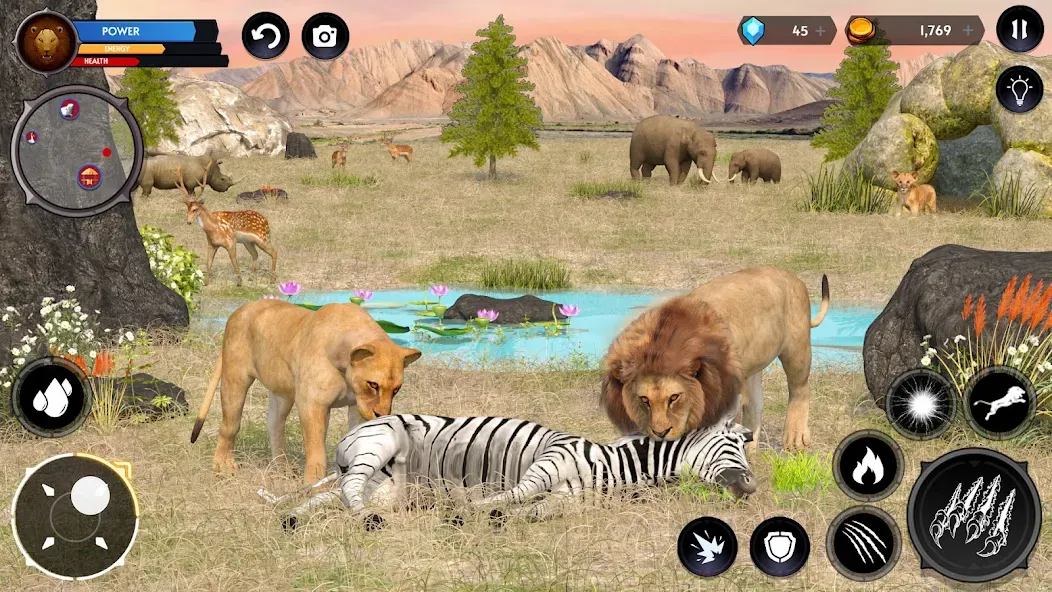 Скачать Lion Simulator Wild Lion Games на Андроид — Безлимитные деньги и мощный лев — скриншот 2 Скачать Lion Simulator Wild Lion Games на Андроид — Безлимитные деньги и мощный лев — скриншот 2