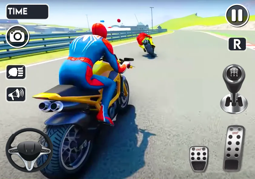 Скачать Spider Bike Stunt 3D Mega Ramp — Модификация Безлимитные деньги и все байки открыты — скриншот 2