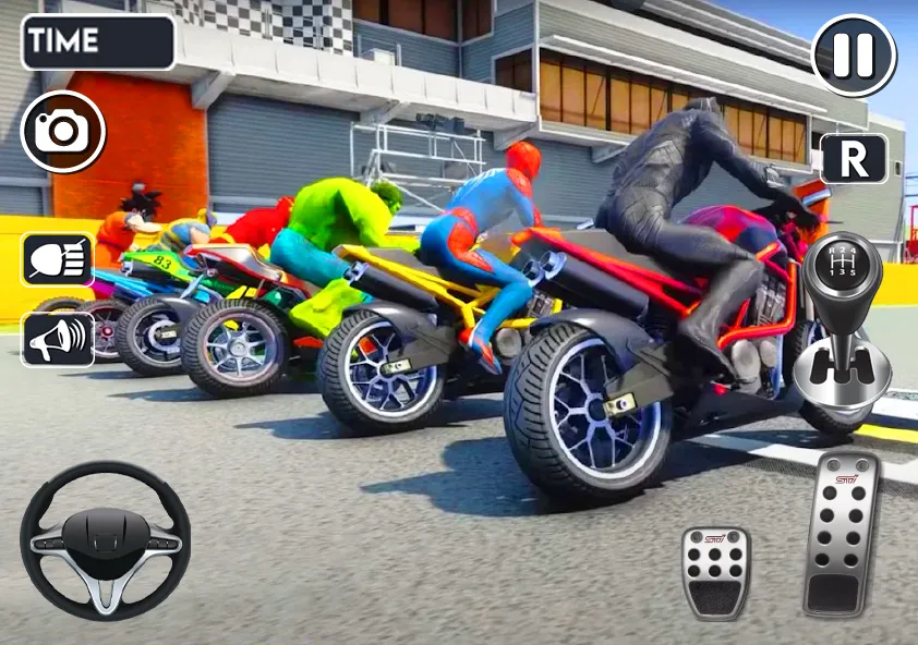 Скачать Spider Bike Stunt 3D Mega Ramp — Модификация Безлимитные деньги и все байки открыты — скриншот 5