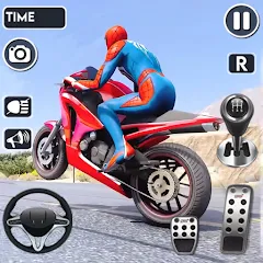 Скачать Spider Bike Stunt 3D Mega Ramp — Модификация Безлимитные деньги и все байки открыты
