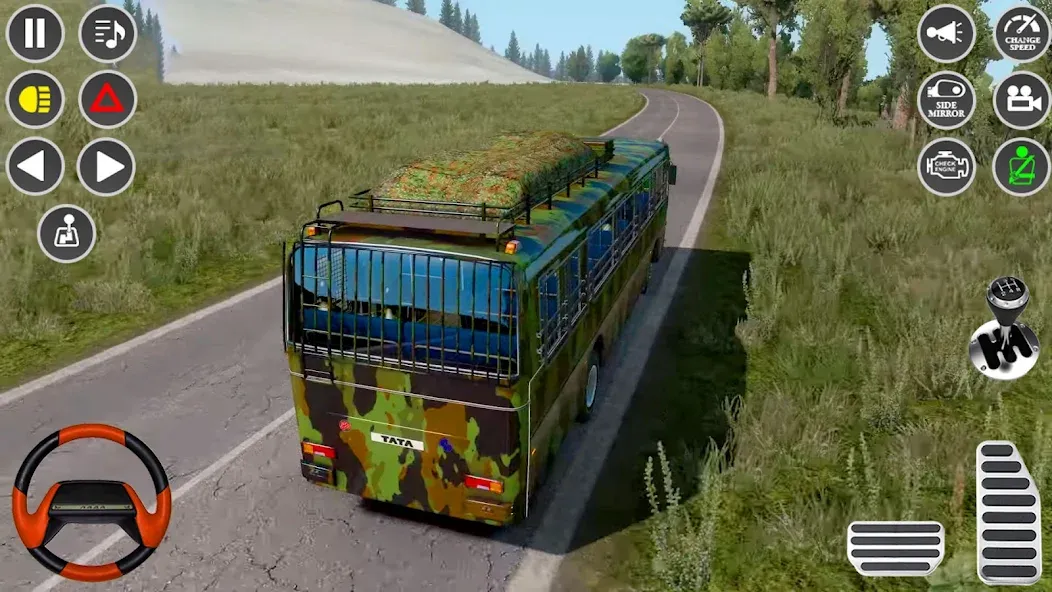 Скачать US Military Coach Simulator 3D — Последняя версия (Безлимитные деньги и топливо) — скриншот 3