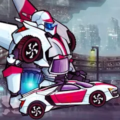 Взлом Robot War Transformation Game — Много роботов и все уровни открыты