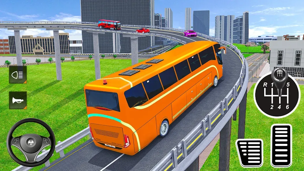 Скачать Real Bus Simulator: WW BusTour на Android — Безлимитные деньги и топливо — скриншот 4
