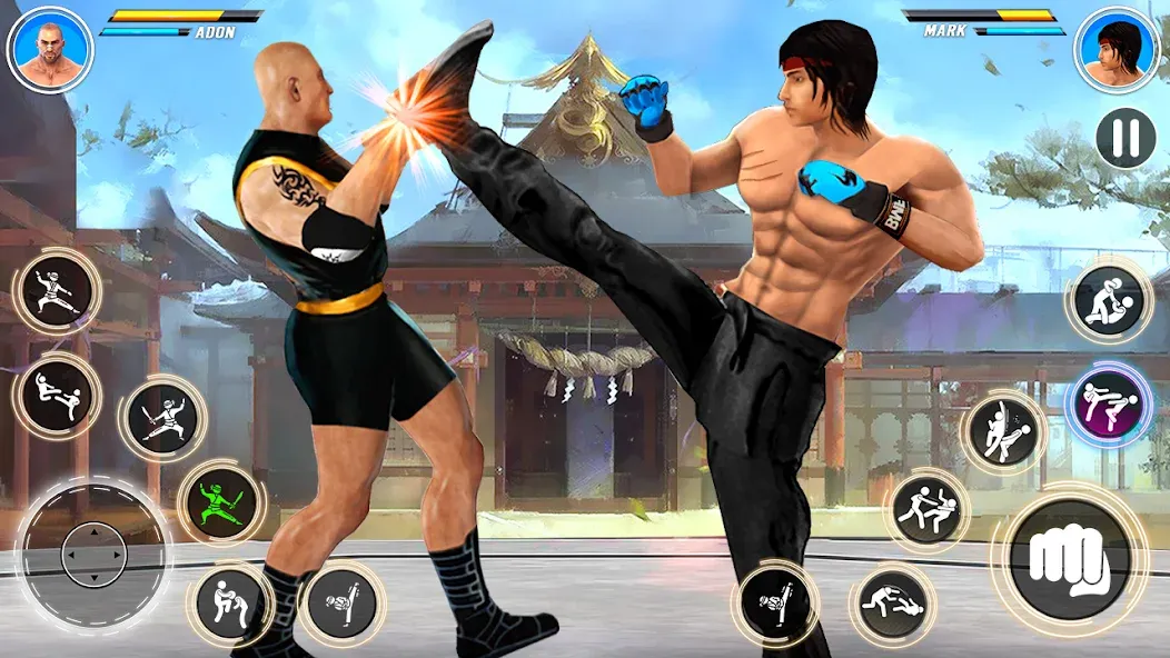 Скачать Kung Fu karate: Fighting Games на телефон — Безлимитные деньги и энергия — скриншот 3 Скачать Kung Fu karate: Fighting Games на телефон — Безлимитные деньги и энергия — скриншот 3