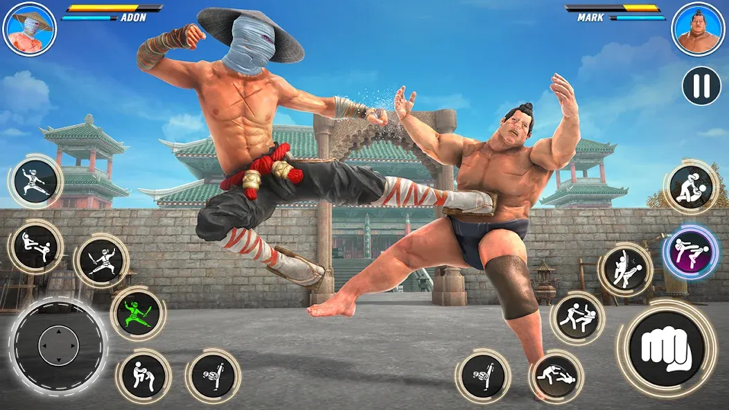 Скачать Kung Fu karate: Fighting Games на телефон — Безлимитные деньги и энергия — скриншот 4 Скачать Kung Fu karate: Fighting Games на телефон — Безлимитные деньги и энергия — скриншот 4