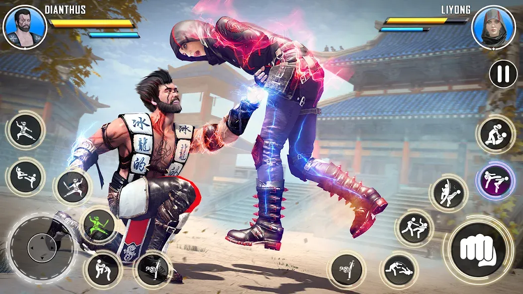 Скачать Kung Fu karate: Fighting Games на телефон — Безлимитные деньги и энергия — скриншот 5 Скачать Kung Fu karate: Fighting Games на телефон — Безлимитные деньги и энергия — скриншот 5