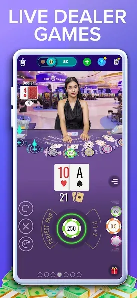 Скачать High 5 Casino: Real Slot Games на телефон — Безлимитные монеты и бесплатные вращения — скриншот 4