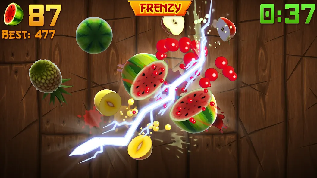 Скачать Fruit Ninja® MOD APK — Безлимитные монеты и разблокированы клинки — скриншот 1