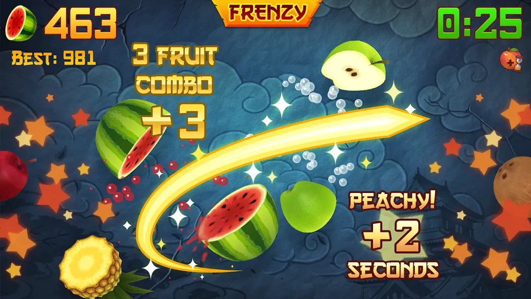 Скачать Fruit Ninja® MOD APK — Безлимитные монеты и разблокированы клинки — скриншот 2