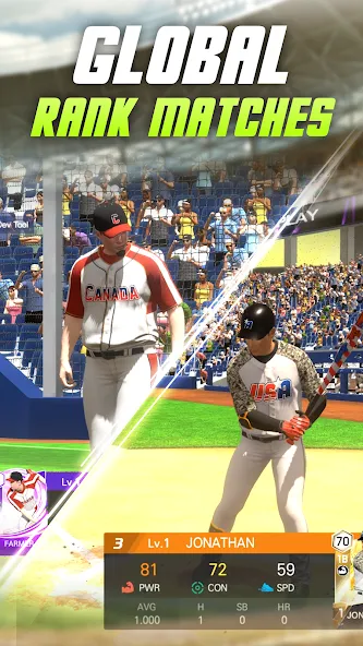 Baseball Play: Real-time PVP Mod APK Реалистичные матчи и быстрая победа — Скачать на Андроид — скриншот 2