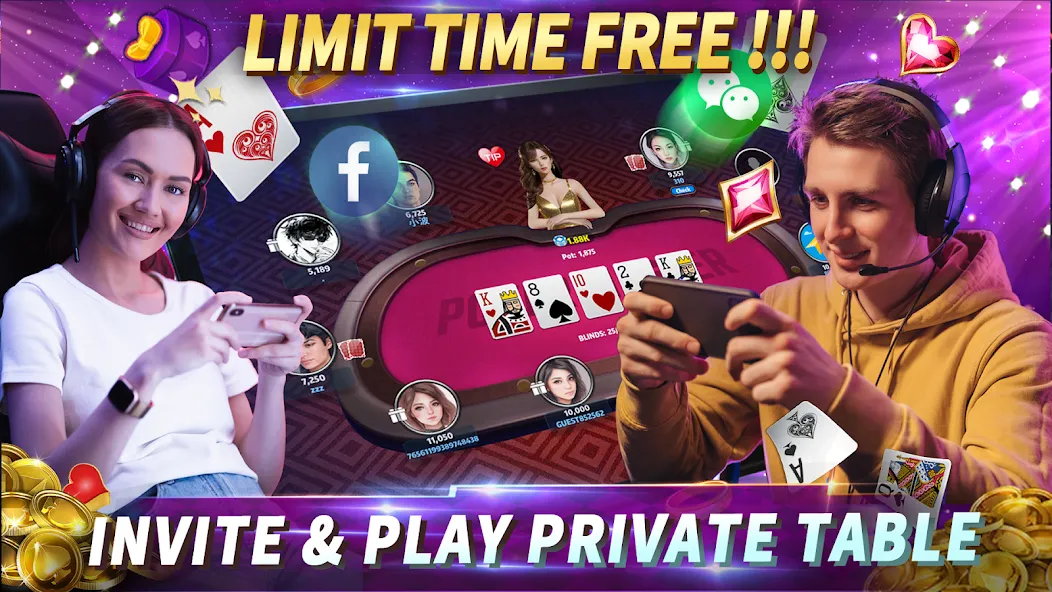 Скачать Poker Master Texas Holdem 2024 — Модификация Безлимитные фишки и всё открыто — скриншот 4 Скачать Poker Master Texas Holdem 2024 — Модификация Безлимитные фишки и всё открыто — скриншот 4