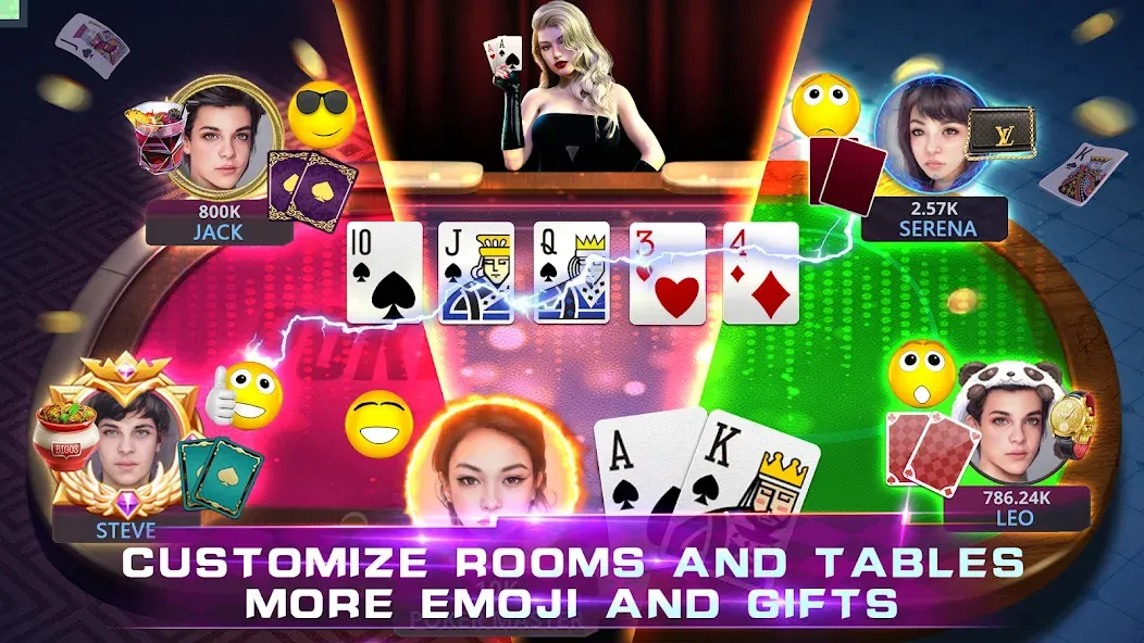 Скачать Poker Master Texas Holdem 2024 — Модификация Безлимитные фишки и всё открыто — скриншот 5 Скачать Poker Master Texas Holdem 2024 — Модификация Безлимитные фишки и всё открыто — скриншот 5