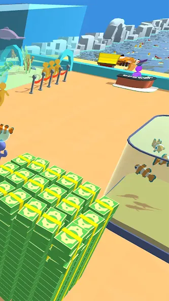 Aquarium Land - Fishbowl World Mod APK Безлимитные деньги и редкие рыбки — Скачать на Андроид — скриншот 2