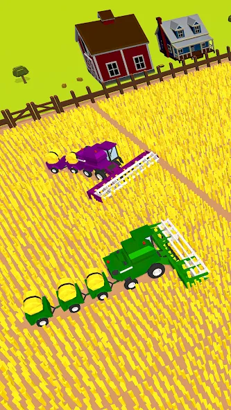 Скачать Harvest.io – 3D Farming Arcade — Последняя версия (Безлимитные ресурсы и открыты все поля) — скриншот 1