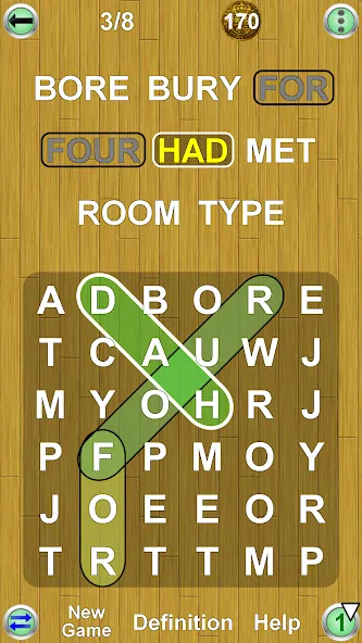 Скачать Word Games (Мод: Безлимитные подсказки и открыты все уровни) на Андроид — скриншот 2