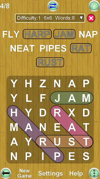 Word Search Ultimate (Мод Без рекламы и подсказки доступны) — скриншот 1