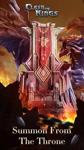 Clash of Kings — Мод: Безлимитные ресурсы и ускоренное строительство — скриншот 1